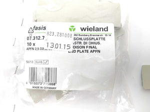 Wieland 07.312.7155.0 End plate APFN 2,5 D2/2/35 12 Pcs.