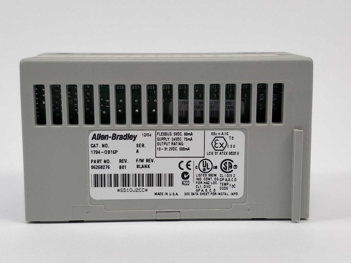 AB 1794-OB16P Output Module 96268276 & Terminal Base1794-TB3