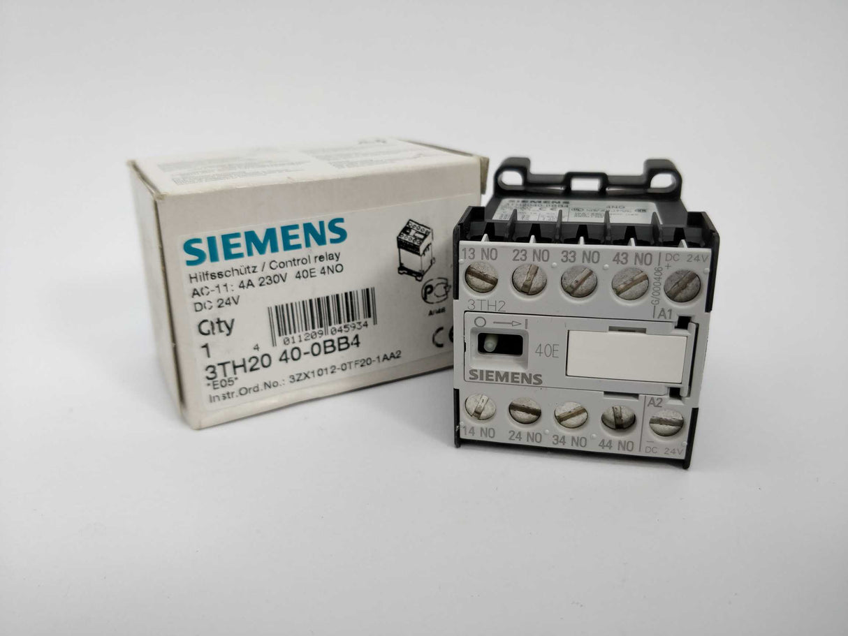 Siemens 3TH20 40-0BB4 Control relay 4A 220VAC 24VDC