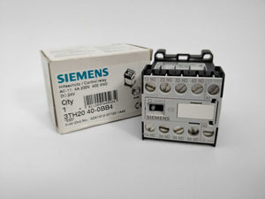 Siemens 3TH20 40-0BB4 Control relay 4A 220VAC 24VDC