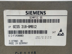Siemens 6ES5318-8MB12 SIMATIC S5 Interface 24VDC 0.5A