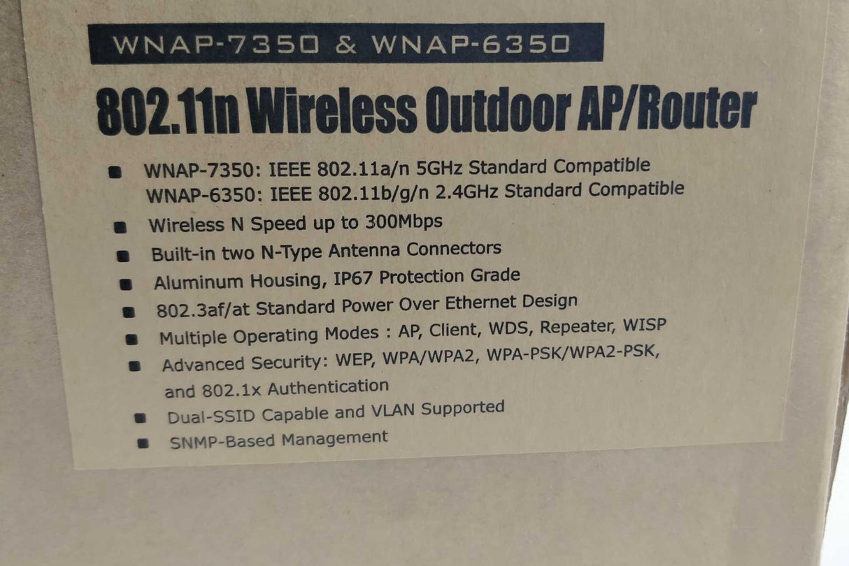 Planet WNAP-6350 300Mbps 802.11n Wireless outdoor AP/Router