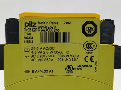 Pilz PNOZ X2P 787303 Safety relay 24VACDC 2n/o
