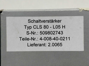 SenoTEC CLS 80-L05H <1f Amplifier