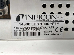 Leybold Inficon 14500 LDS 1000 *EL* & *MS* W/ 2x TR211 Vacuum gauges