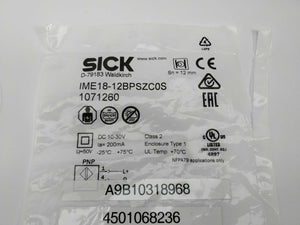 SICK IME18-12BPSZC0S 1071260 Inductive proximity sensor