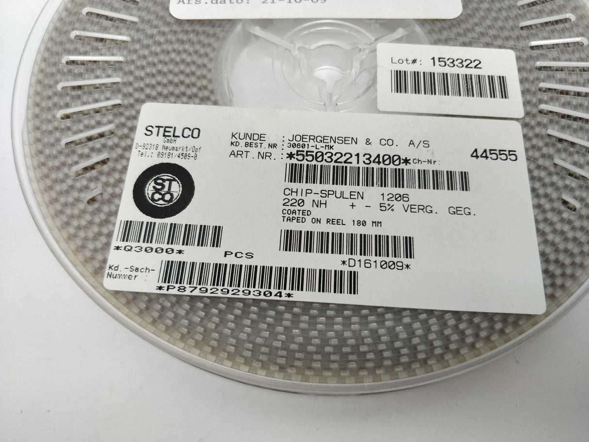 STELCO 55032213400 3000Pcs.  Chip-Spule 220nH