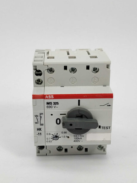 ABB MS325 690V motor starter 0,63-1A with HK-11