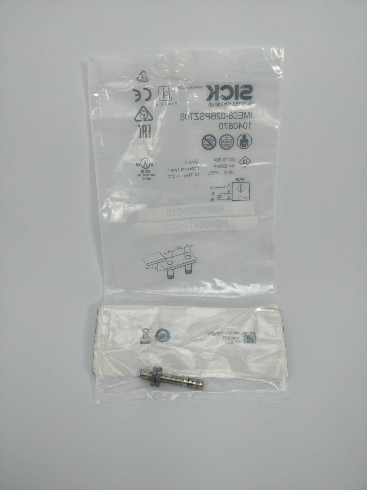 SICK IME08-02BPSZT0S 1040870 Inductive proximity sensor