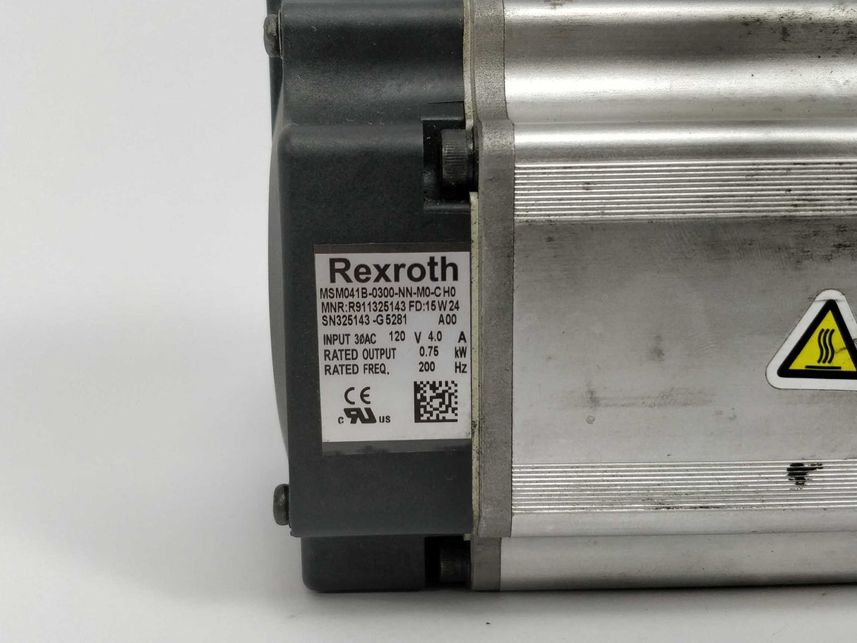 Rexroth R911325143 MSM041B-0300-NN-M0-CH0 servo motor