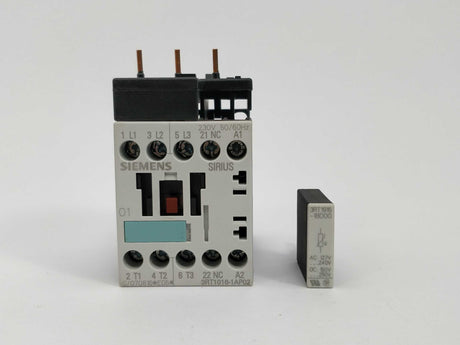 Siemens 3RT1016-1AP02 Power contactor E05 with 3RT1916-1BD00 E02