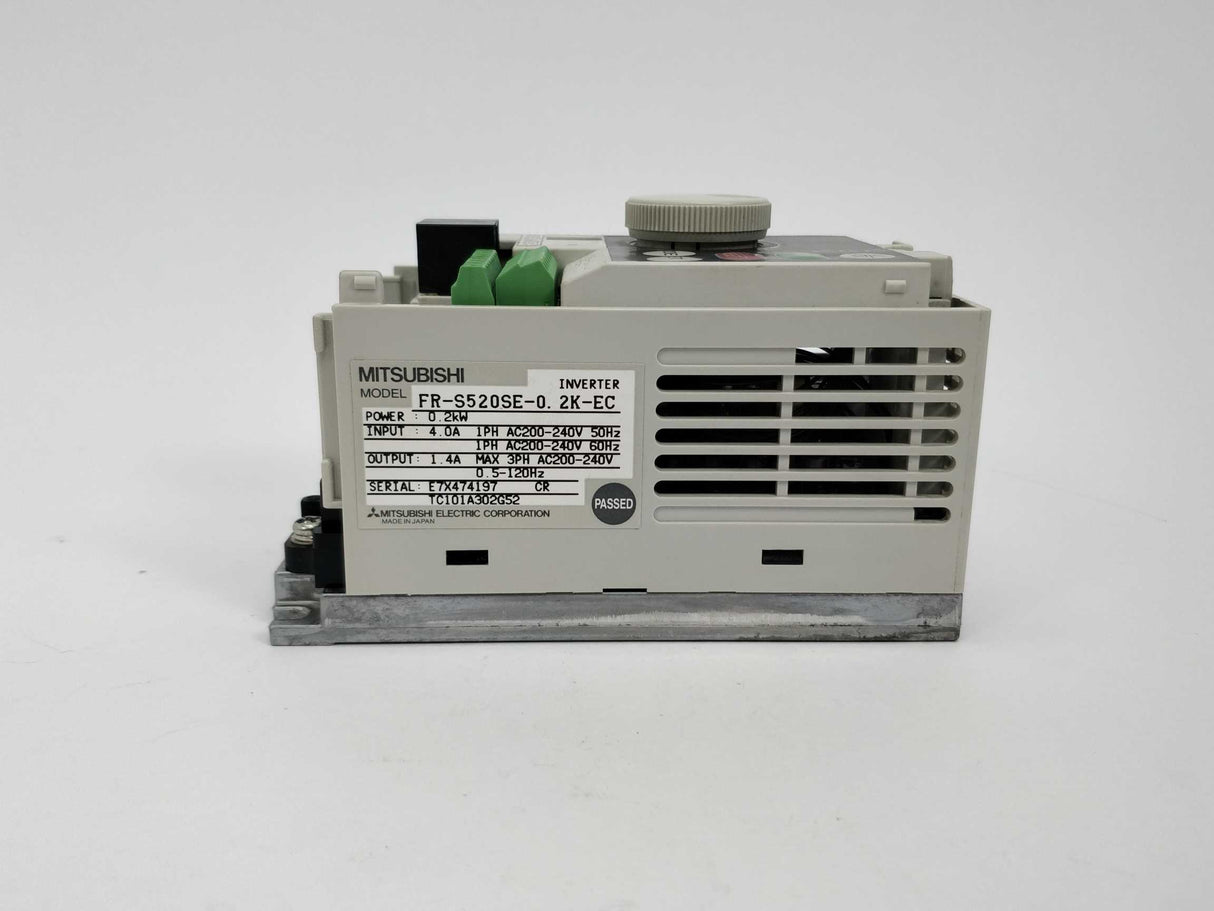 Mitsubishi FR-S520SE-0.2K-EC Inverter 0.2kW 0.5-120Hz