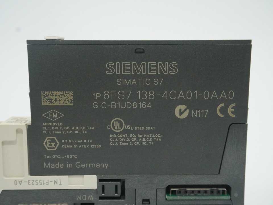 Siemens 6ES7 138-4CA01-0AA0 SIMATIC S7 ET 200S Electronic Power Module