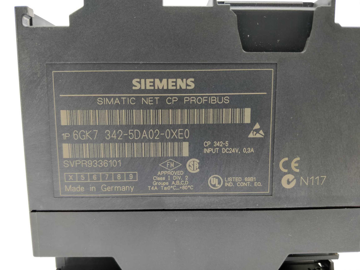Siemens 6GK7342-5DA02-0XE0 CP 342-5 SIMATIC NET CP PROFIBUS