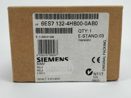 Siemens 6ES7132-4HB00-0AB0 Relay output E03