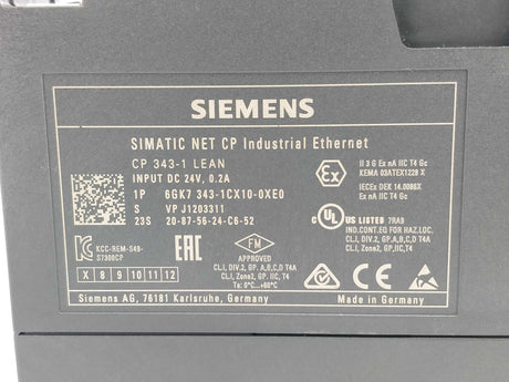 Siemens 6GK7 343-1CX10-0XE0 Communications processor DC 24V, 0,2A