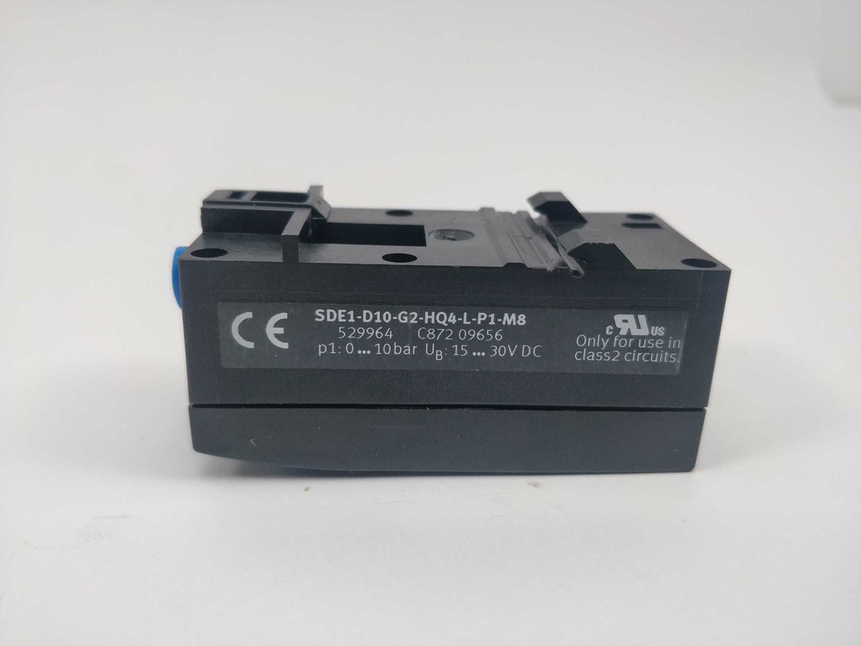 Festo 529964 SDE1-D10-G2-HQ4-L-P1-M8 Pressure Sensor 0-10Bar