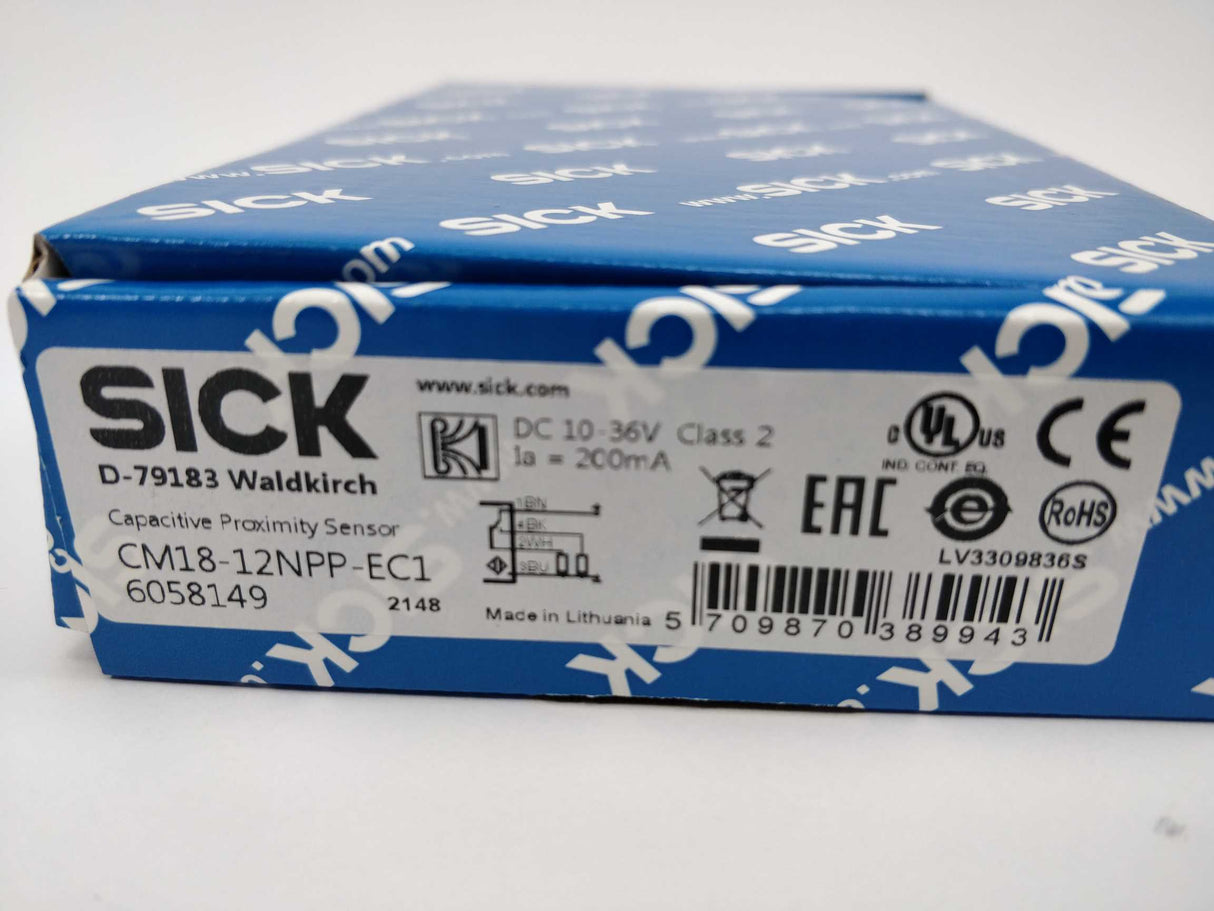 SICK 6058149 CM18-12NPP-EC1 Sensor DC 10-36V