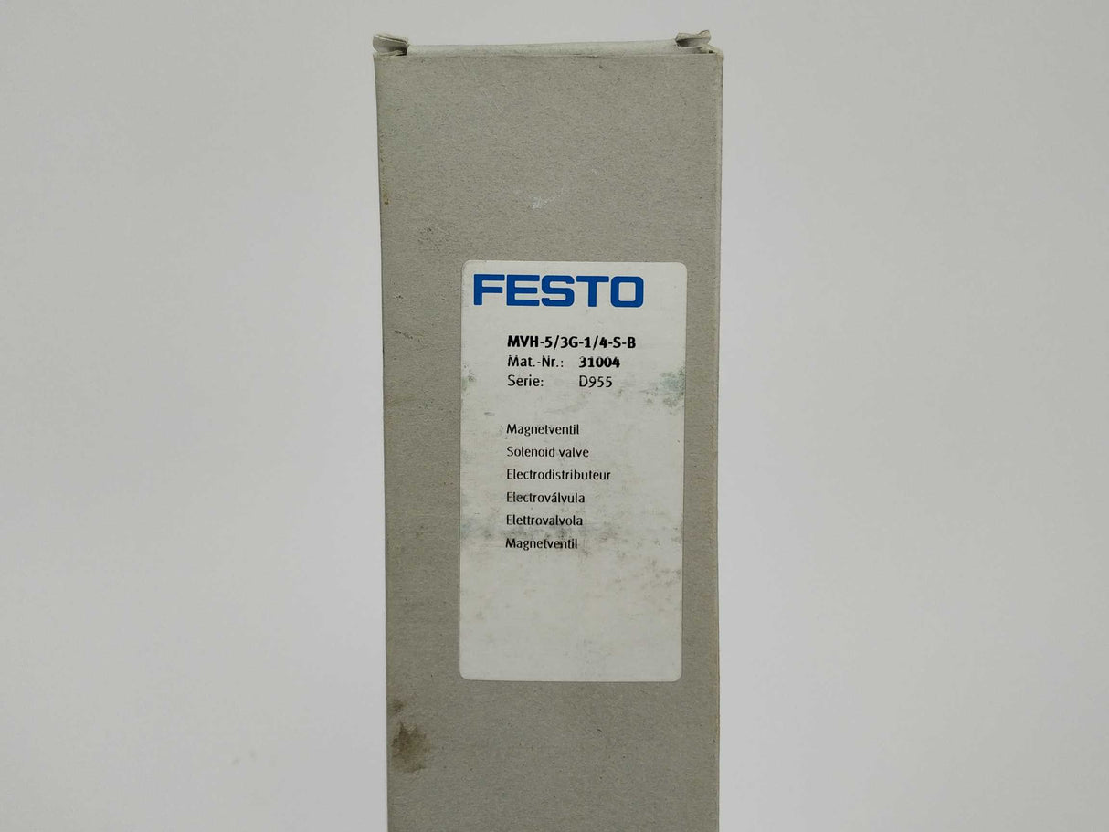Festo 31004 MVH-5/3G-1/4-S-B Valve