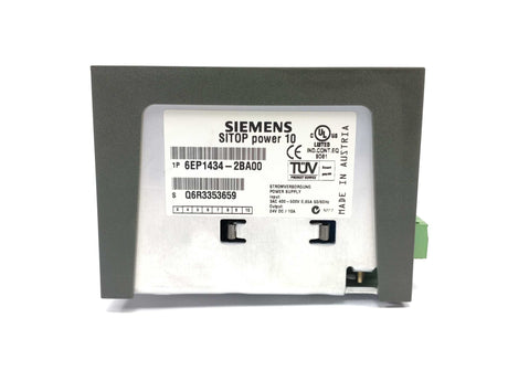 Siemens 6EP1434-2BA00 Sitop power 10, E:03, DC 24V/10A 50/60 Hz