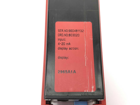 PR Electronics 2965A1A Loop powered LCD indicator, Input: 4-20 mA