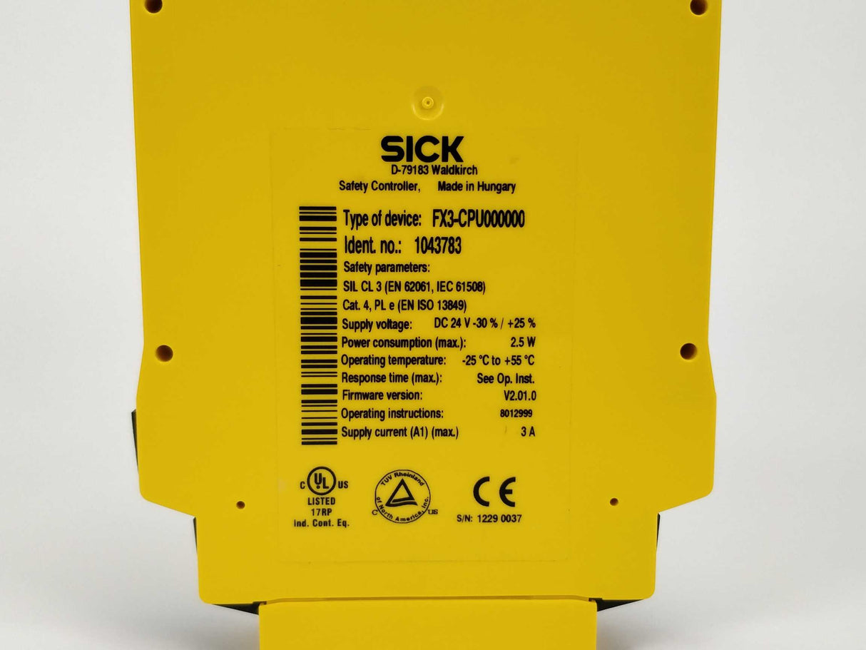 SICK 1043783 FX3-CPU000000 Safety controller
