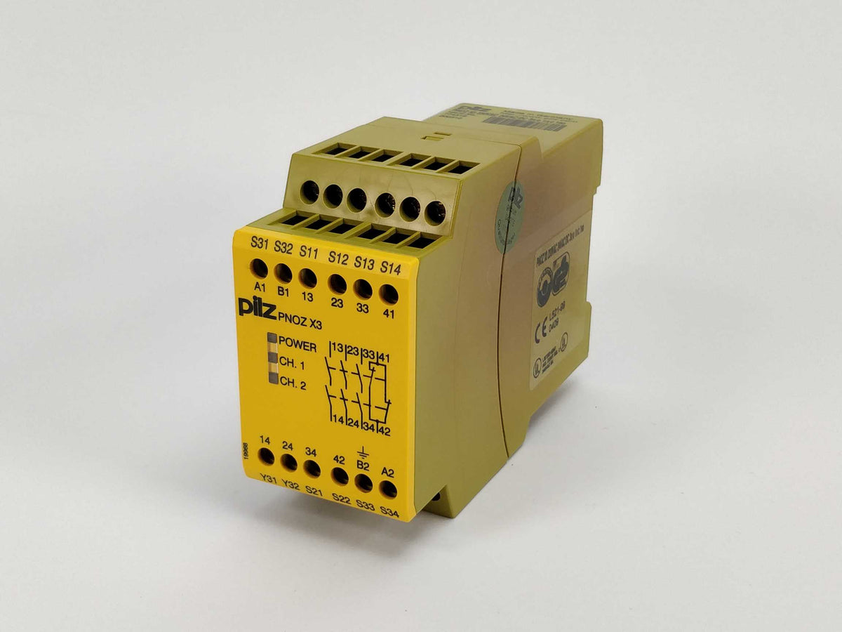 Pilz 774318 PNOZ X3 230VAC 24VAC/DC 3n/o 1n/c 1so