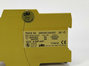 Pilz 774318 PNOZ X3 230VAC 24VDC 3n/o 1n/c 1so