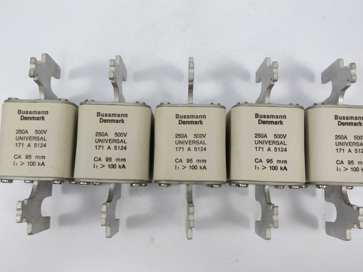 Bussmann 171A5124 Fuse 250A 500V universal CA 95mm 100kA 5 Pcs.