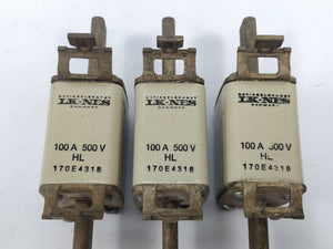 LK/Bussmann 170E4318 Fuse 100A 500V HL