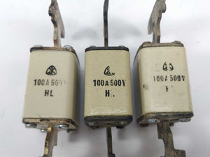 LK/Bussmann 171A4118 Fuse 100A 500V Universal CA 80mm 100kA