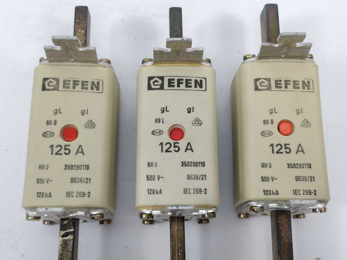 Efen 350290110 Fuse 125A 500V gL NH0 120kA