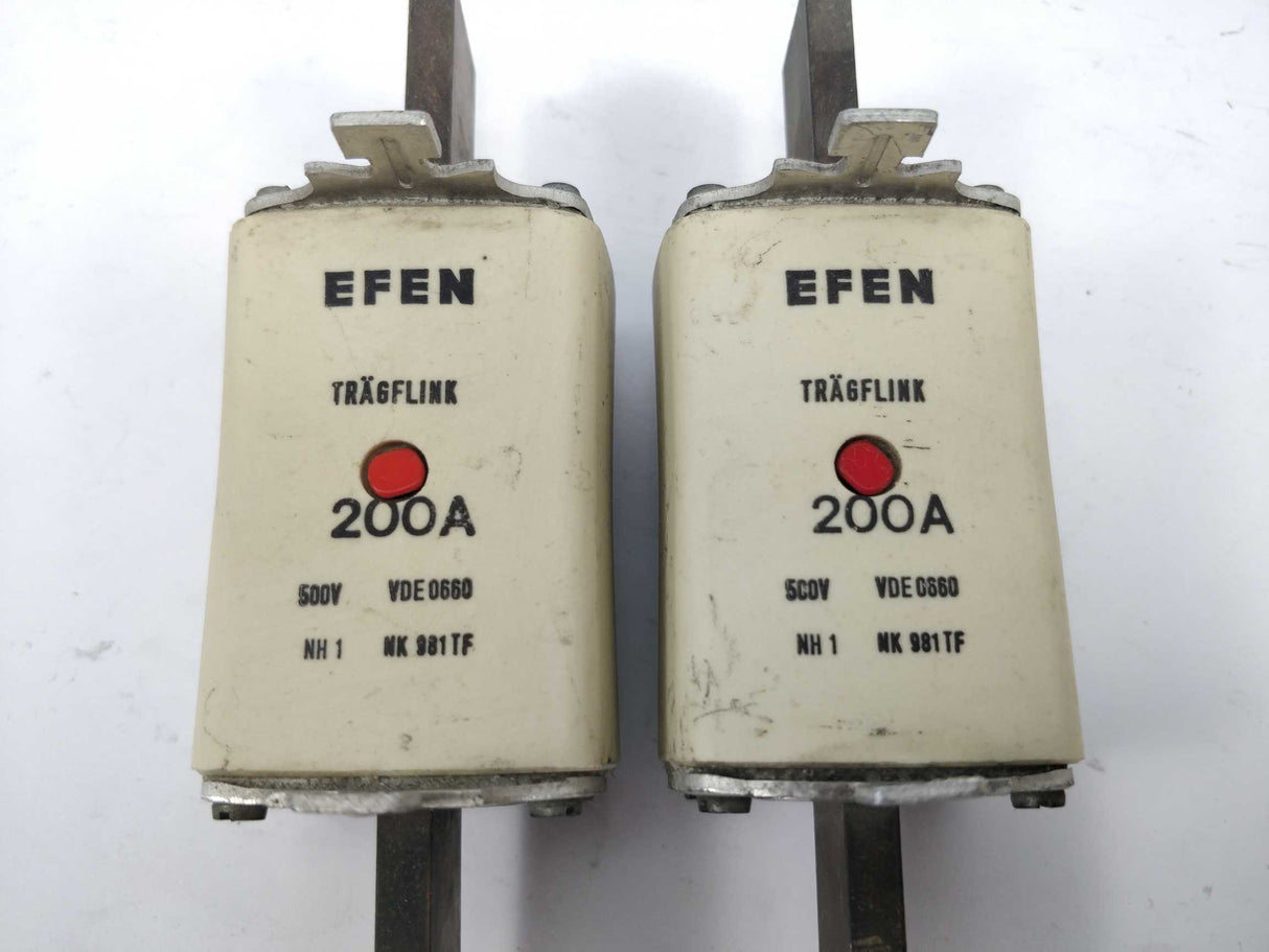Efen  Fuse 200A 500V gG NH1 2Pcs.
