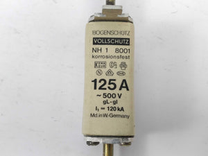 Bogenschütz Vollschutz  8001125705 Fuse 125A 500V gL NH1 120kA