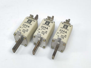 WICKMANN  Fuse 224A 500V gL Gr.1 100kA 3 Pcs.