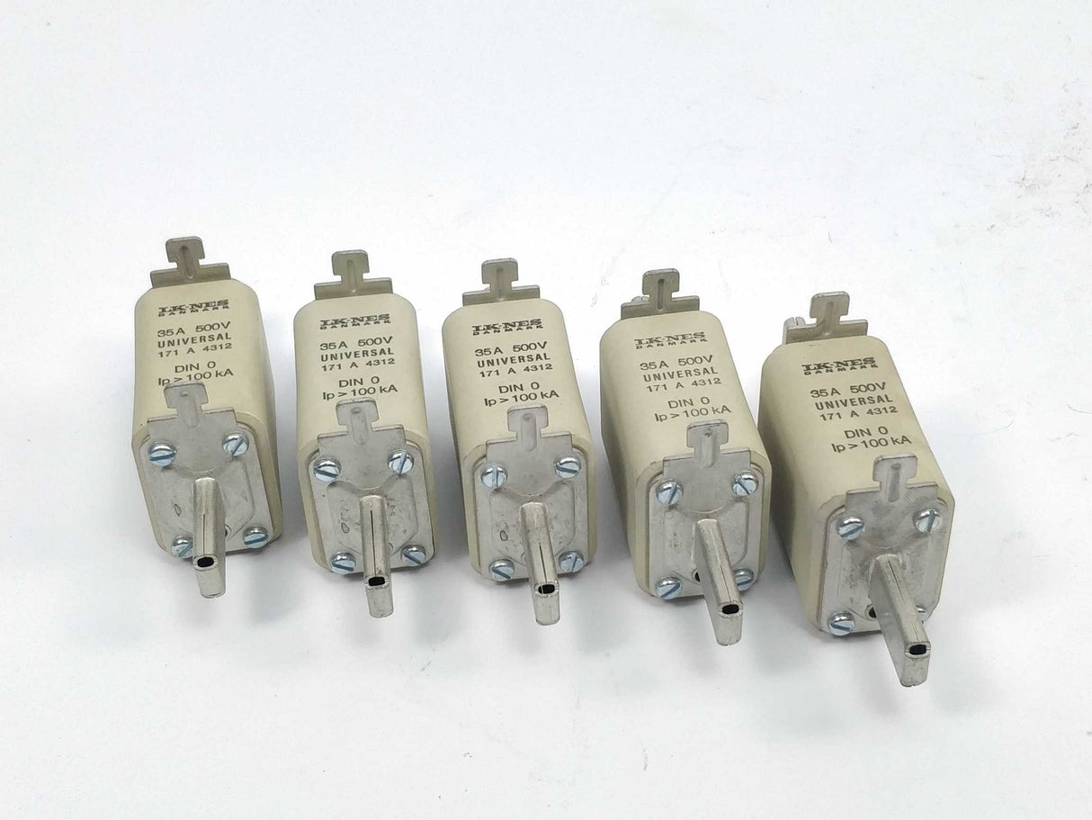 LK/Bussmann 171A4312 Fuse 35A 500V universal DIN 0 100kA 5 Pcs.