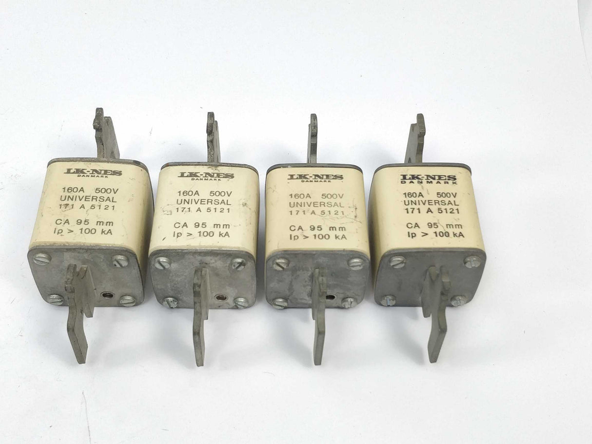 LK/Bussmann 171A5121 Fuse 160A 500V universal CA 95mm 100kA 4 Pcs.