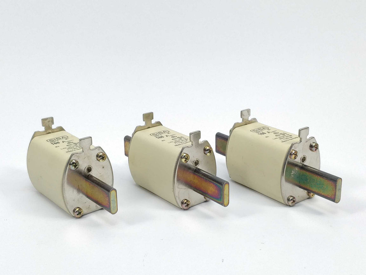 SIBA 2000313/82 Fuse 160A 500V gL NH1 120kA 3Pcs.