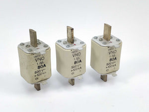 VBKM  Fuse 80A 500V gL NH1 100kA 3Pcs.