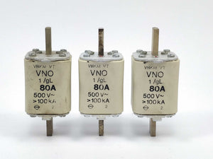 VBKM  Fuse 80A 500V gL NH1 100kA 3Pcs.