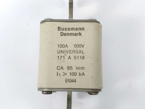 Bussmann 171A5118 Fuse 100A 500V universal CA 95mm
