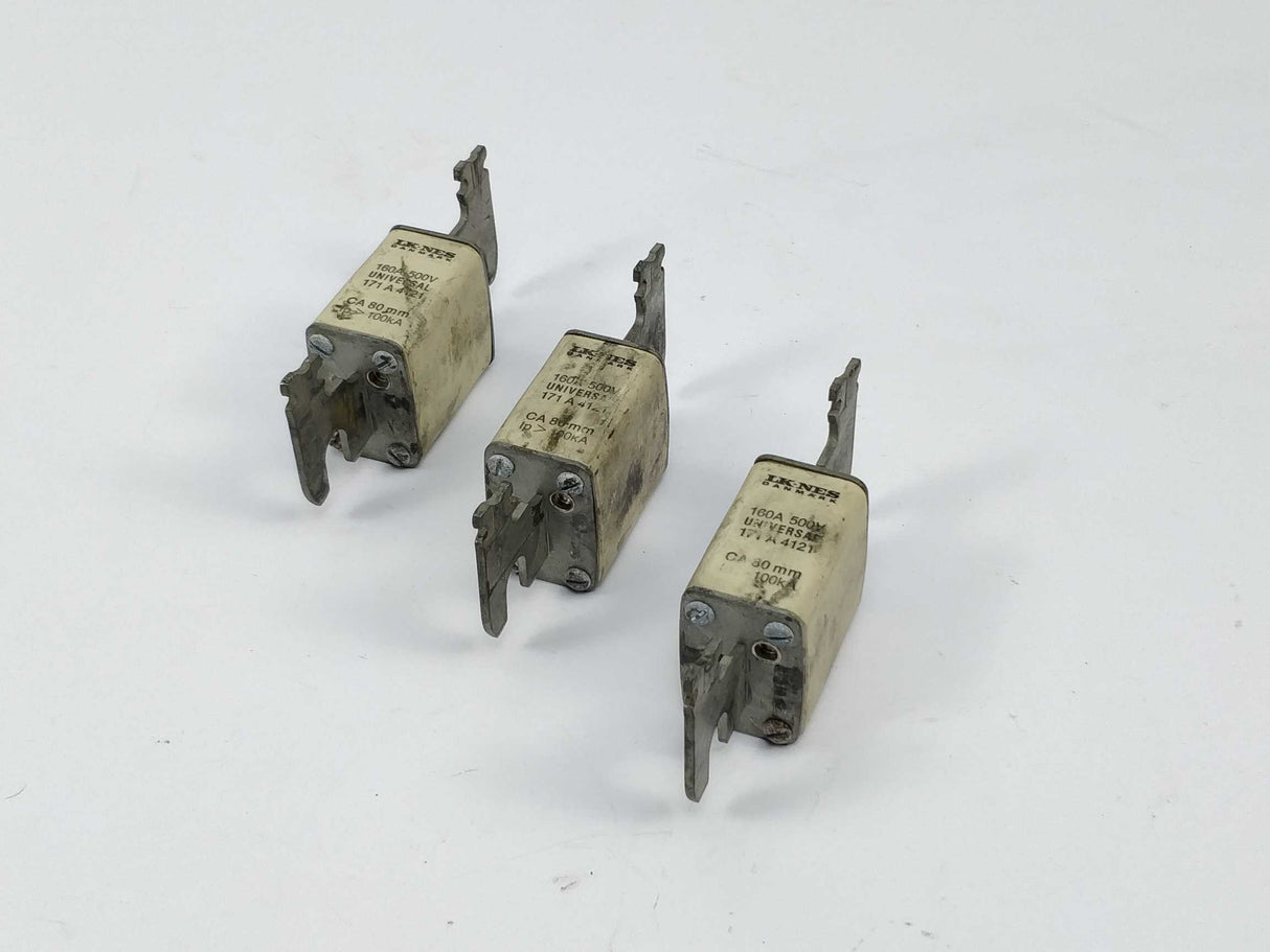 LK/Bussmann 171A4121 Fuse 160A 500V universal CA 80mm 100kA 3 Pcs.