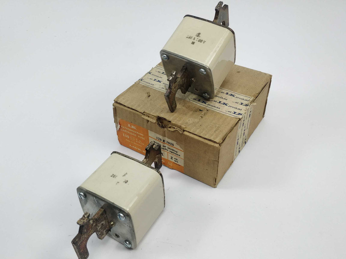 LK/Bussmann 170E7025 Fuse 260A 500V CA 110mm 2 Pcs.