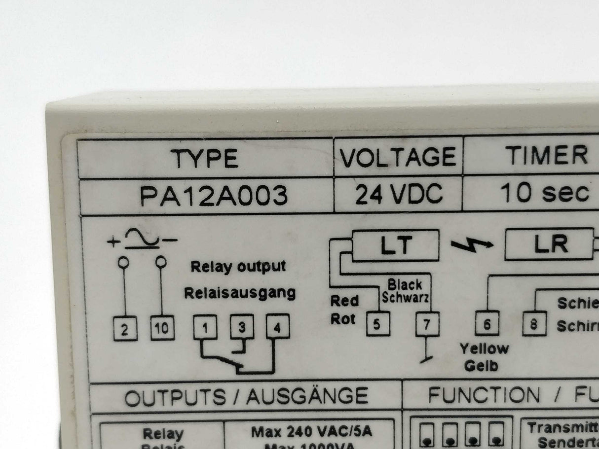 Telco PA12A003 24VDC 0452120300 photo amplifier