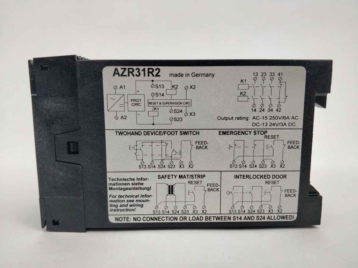 Schmersal AZR31R2 24VDC Safety relay