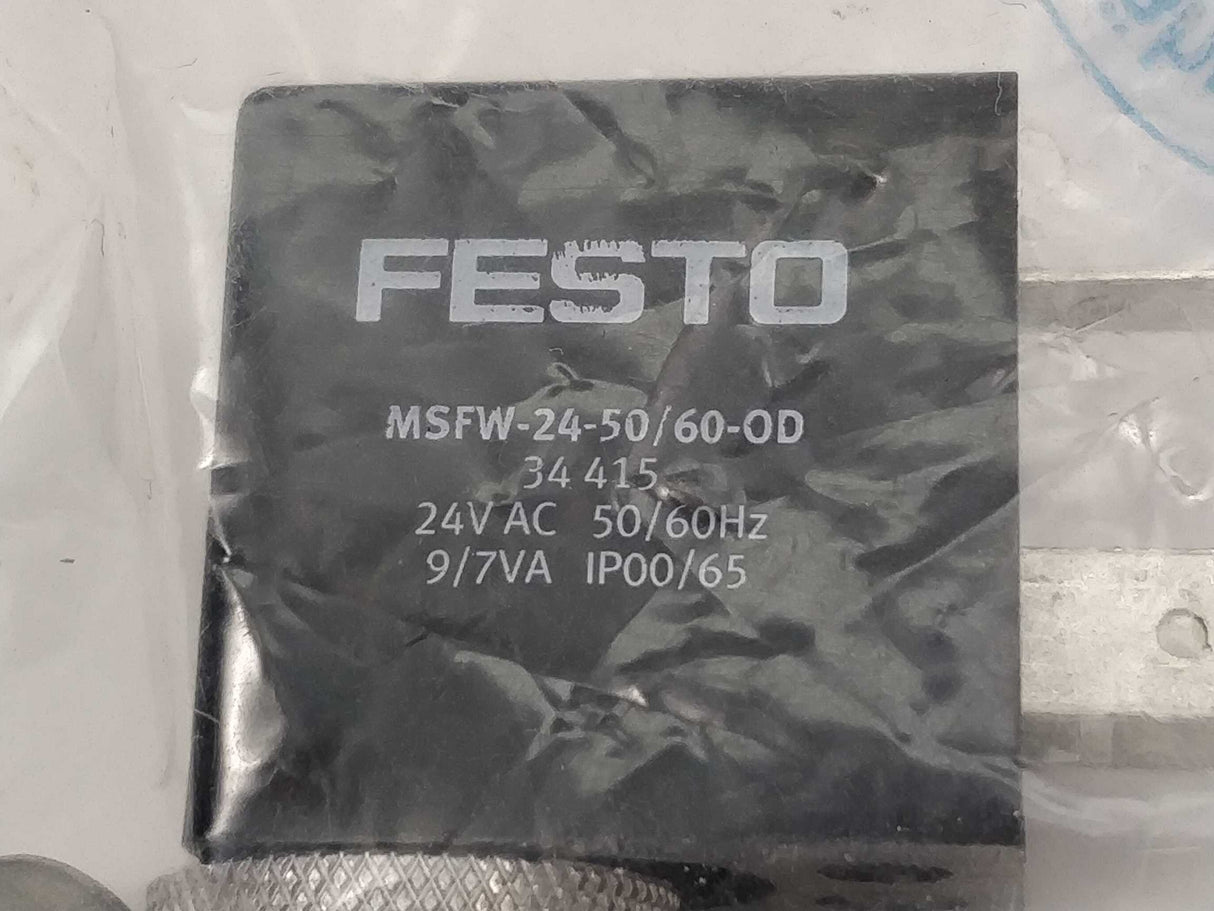 Festo 34415 MSFW-24-50/60-OD Solenoid coil 24VAC 50/60Hz