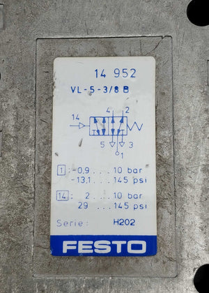 Festo 14952 Pneumatic valve VL-5-3/8-B