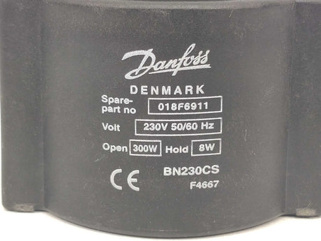 Danfoss 018F6911 BN230CS coil for solenoid valve