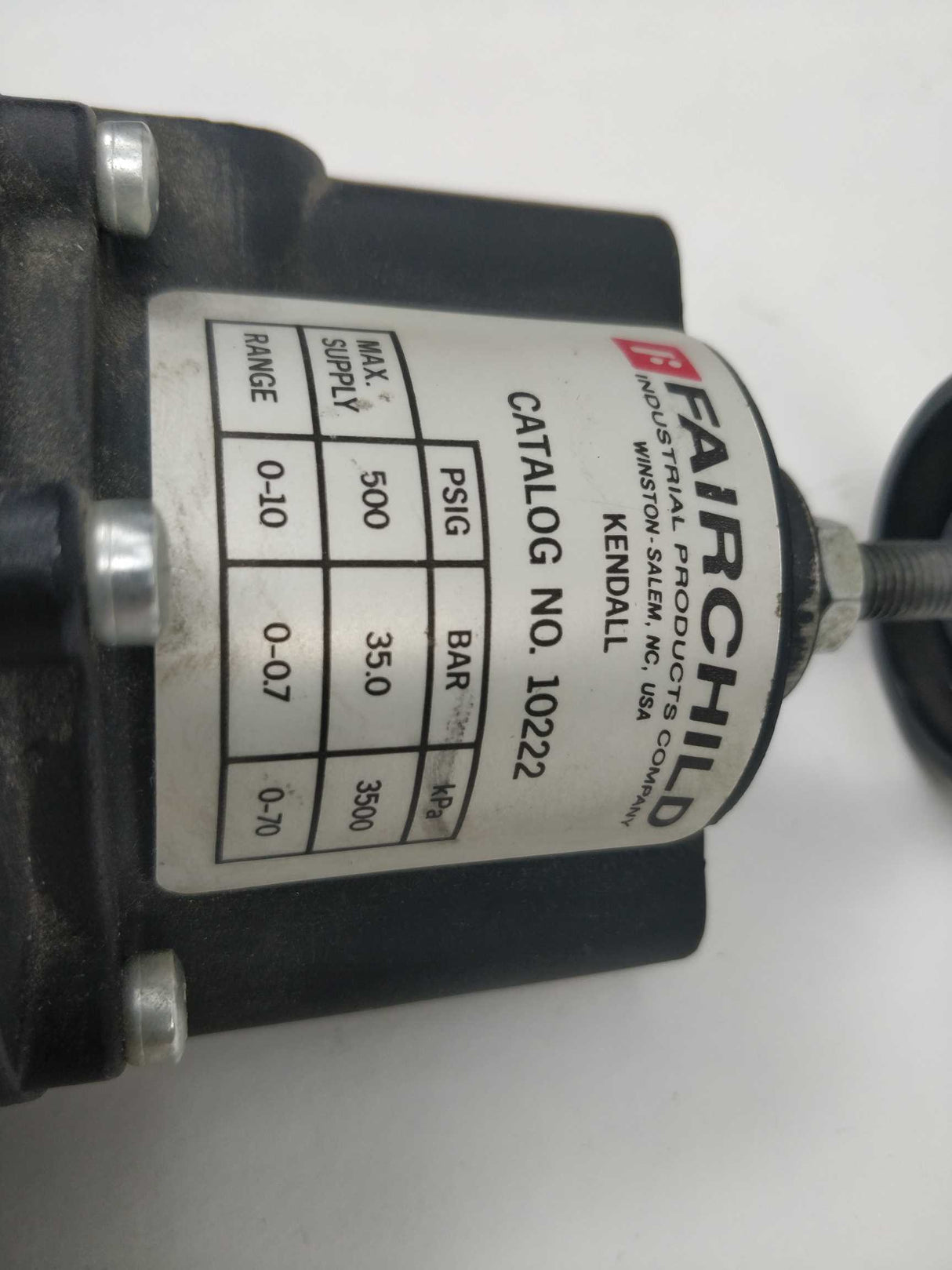 Fairchild 10222 Precision Pressure Regulator