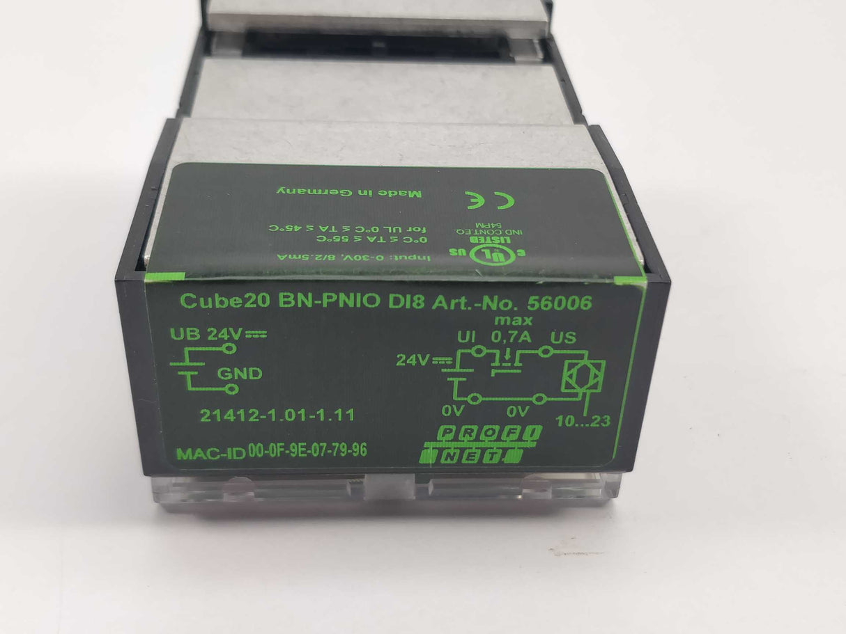 MURR Elektronik 56006 BN-PNIO DI8 Fieldbus System Bus Node